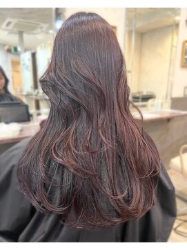 アンジェリカラボ 梅田店(ANGELICA LABO) 韓国風くびれレイヤーカット×グレージュ×透明感ブラウン川又