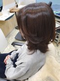 ミディアムレイヤ－/ノンジアミンおしゃれ染め/40代/城南区/別府