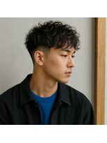 スープレックス ヘアーデザイン(SOUPREX HAIR DESIGN)&nbsp;大人メンズツーブロックニュアンスパーマ　20代 30代 40代 50代