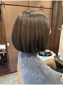 ボブ×ベージュ