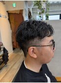パーマ風メンズカット