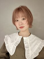 マッシュ アドベ 八戸ノ里(MASHU ADOBE)&nbsp;顔まわりレイヤー/ピンクベージュ/ブリーチ