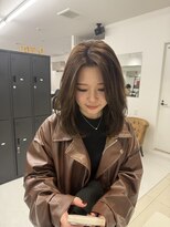 コーボ 柏(COVO) ベージュ系ミディアムレイヤースタイル