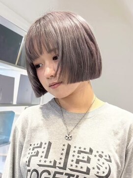 ラック 表参道(LUCK) グレージュ/似合わせカット/ぱつっとボブ