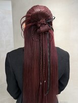 ミース(MIES) カチモリハーフアップ/ロングヘアアレンジ/担当者あまね