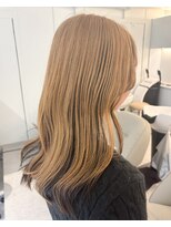 ノラ ウメダ(NORA UMEDA)&nbsp;アンブレラカラーミルクティベージュ初ブリーチワンブリーチ