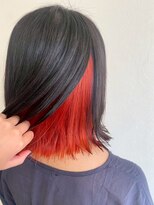 エール 生駒(aile Total Beauty Salon)&nbsp;インナーカラーレッド×ブラック