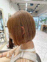 ユニークバイケンジ 町田(unique KENJE) ハイトーンベージュ×あごラインのコンパクトなぷつっとボブK12