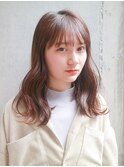 【DaVin中目黒】アッシュブラウン_デジタルパーマセミディ