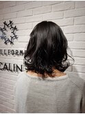 コテ巻き切りっぱなしボブ
