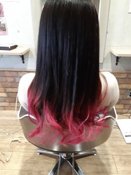 ヘアーメイク リターン(HAIR MAKE Re:) ピンクグラデーション