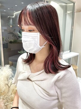 マイル 渋谷(mile) ピンクインナーカラー