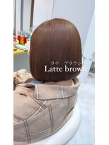 クレア 岡崎南店(CREA)&nbsp;ラテブラウン/ブリーチなし/大人カラー