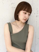 ラミエ バイ メルト 吉祥寺(lamie by melt)&nbsp;"久保田"まとまるぱつっとボブワイドバング大人ヘア