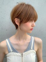 ロンドエニカ 大宮(Lond enika)&nbsp;斜めバンググレージュカラーシルキーべジュマッシュパーマ[大宮]