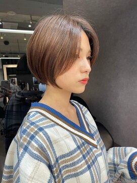 ロンドソレイユ 池袋(Lond soleil) ショート/前髪/グレーベージュ×ブリーチなし/髪質改善[池袋]