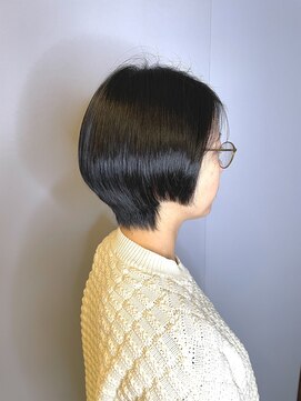 ブロッサム 東久留米店(Blossom) 大人ガーリー チョコレート プリカール 小顔 丸みショートボブ