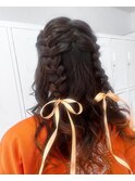 【MAI】ハーフツイン編み下ろしアレンジ
