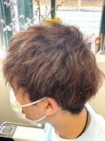 イワサ理容室&nbsp;カカオブラウンカラー(トーン明るめ)