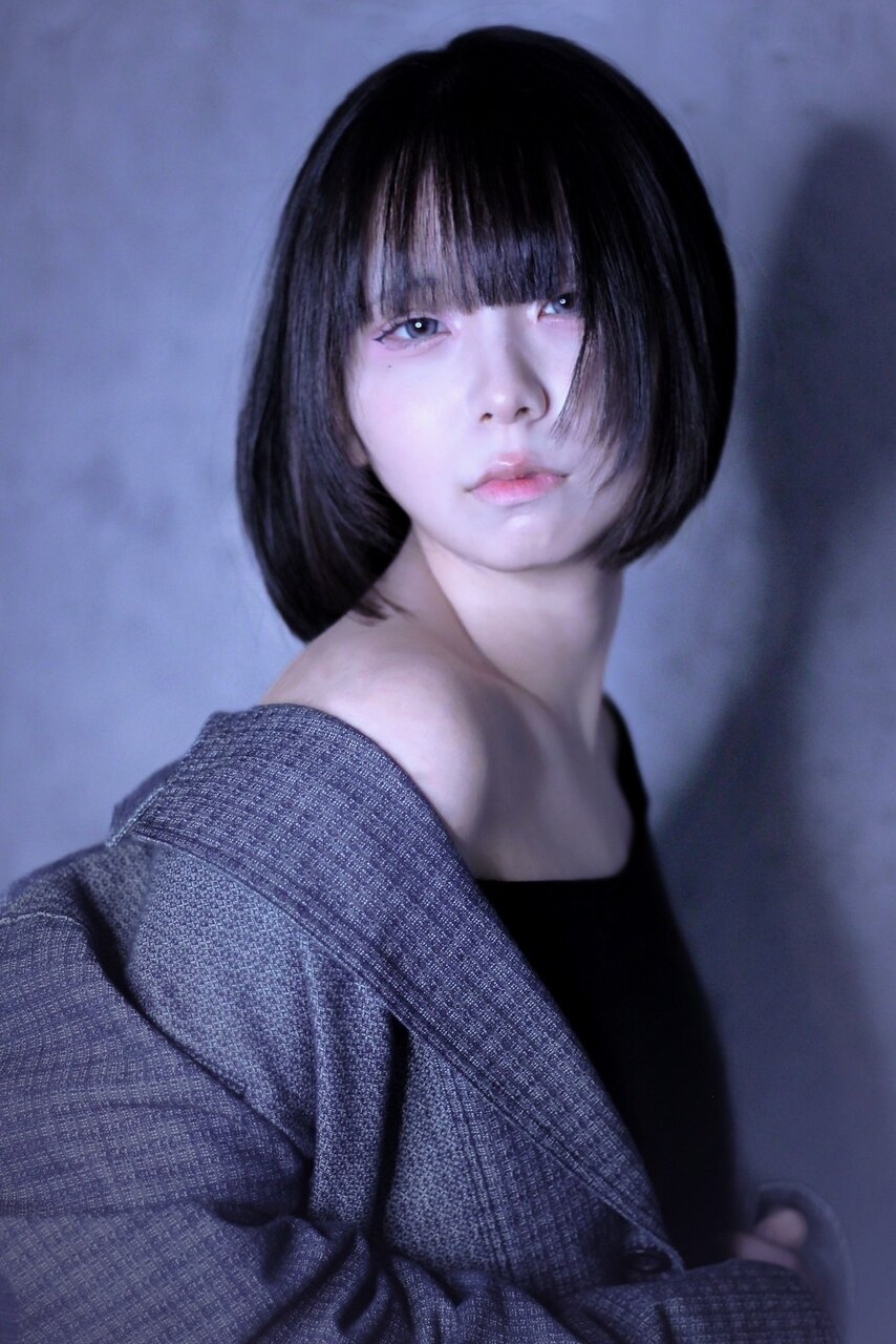 あのちゃん風姫カット×ボブ+艶ストレートパーマ：L211256894