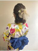 【ももこ】ハーフアップ×浴衣着付け