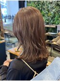 ブリーチなしラベンダーベージュ