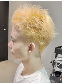 スパイキーショート/ブリーチ/抜きっぱなしブロンド