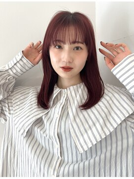 リコバイアフロート(riko by afloat) レイヤーカット/ボルドーカラー/暖色カラー