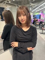 ユーフォリア 渋谷グランデ(Euphoria SHIBUYA GRANDE)&nbsp;チョコレートブラウン　レイヤーカット　ぱっつん前髪