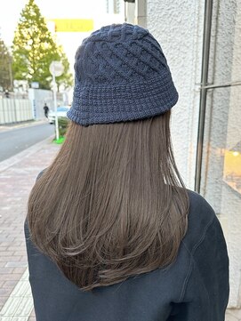 ミリ(mm) レイヤーカット オリーブベージュ カラー 韓国 髪質改善 仙台