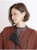くせ毛多毛ボブ前下がり大人エレガント