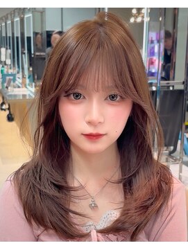 ロンドミラー 博多店(Lond Mirror) 顔型別ヘアスタイル特集/ホワイトグレージュ/ミニウルフ