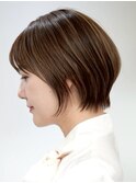 表参道白髪ぼかし髪質改善カラーウルフショートボブ40代50代60代