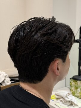 バース 梅田中崎町店(BIRTH) ニュアンスパーマセンターパートダウンパーマワンカールパーマ