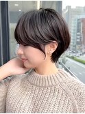 韓国風巻き　小顔ショート　ハンサムショート
