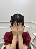 リボンで猫ちゃん風キュートなツインお団子♪ ＊ひな＊