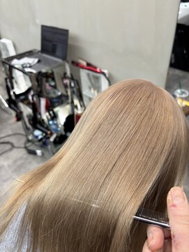 ファビ 渋谷(Fab) くびれヘア/暗めカラー/アプリコットオレンジ/縮毛矯正