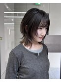 ハッシュカット/ウルフカット/ミディアムウルフ