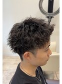 スパイキーショートパーマ