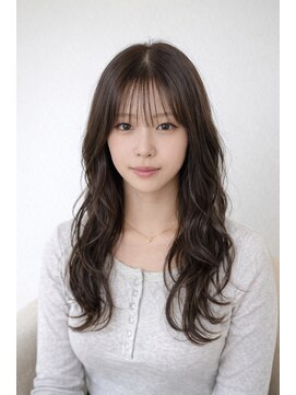 ヘアートラム(HAIR TRAm.) 小顔レイヤー×透明感グレージュ☆大人可愛いセミロング