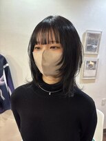 スロンカート(throncart) 黒髪ハッシュカット/レイヤーカット/ウルフカット