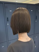 プロデュース 淵野辺店(Produce)&nbsp;顔周りカットハッシュカットダークブラウンワンホンレイヤー韓国