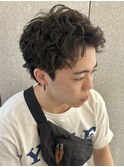 スパイキーショートツイストスパイラルパーマ眉毛群馬太田パーマ