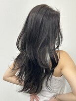 ロムーク 表参道(LOMKH)&nbsp;小顔ロングレイヤーカット顔周り夏ハッシュカット透明感カラー
