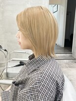 ダブルトーキョー シブヤ(W-TOKYO SHIBUYA)&nbsp;ボブレイヤーカットウルフカットハイトーンブリーチリタッチ