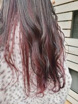 ヘアメイク カラフル(hair make colorful) インナーカラー×ベビーピンク
