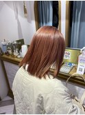 ブリーチあり　ピンクベージュ　西田大樹