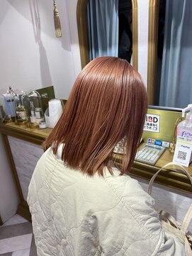 ロンドアベニール 北千住(Lond avenir) ブリーチあり　ピンクベージュ　西田大樹