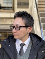 日本橋刈り上げないビジネスショートアップバング