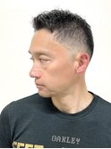 30代40代/フェード/スキンフェード/ソフトモヒカン/アップバング